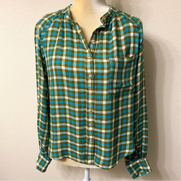 Anthropologie Pilcro Breezy Button-Front Top - Picture 4 of 12